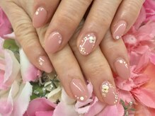 ディーネイル 京橋(D-nail)/【立和名】ナチュラルピンク＊花