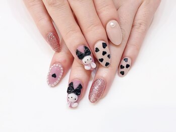 ネイルコレクション ピンク(Nail Collection Pink)/ジェル定額¥9990★3Dうさぎ