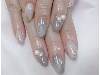 ネイルサロン ビューティーマジック 川口店/グレージュネイル