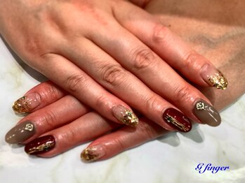 ジー フィンガー 千葉店(G)/秋色☆ニュアンスネイル