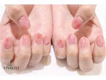 ワールド ビューティ ヴィヴァルト 宝塚店(WORLD BEAUTY VIVALTO)/タイダイ/ピンクネイル
