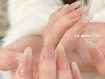 ルミエール ネイル モンナカ(Lumiere Nail Monnaka)/オンブレフレンチ/冬ネイル