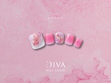 ネイルサロン ディーバ 梅田エナ店(Diva)/ FootデザインSelect ￥6,930