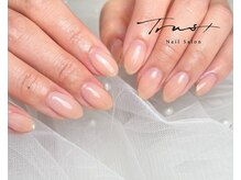 トラストネイル 佐野店(TRUST Nail)/ワンカラー先端ラメ
