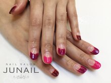 ネイルサロン ジュネイル(NAIL SALON JUNAIL)/ピンク系 深めフレンチ