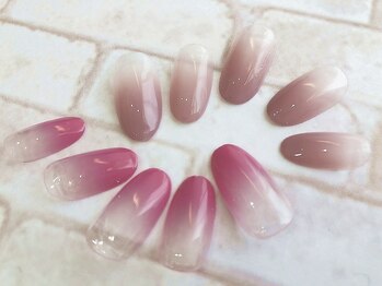 アンドルーチェ 芦屋モンテメール店(ANDRUCHE)/グラデーションクリアネイル