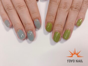 トヨネイル(TOYO NAIL)/ふんわりアシメ☆