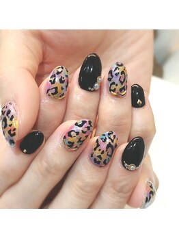 グラマラス アンジェアイ 荻窪店(glamourous ange eye)/レオパードネイル