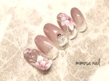 ミモザネイル(MIMOSA Nail)/手描きフラワーアート