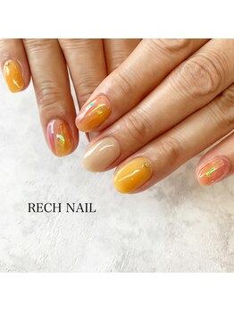レッシュネイル サロンアンドスクール(RECH NAIL salon&school)/透け感ニュアンス☆