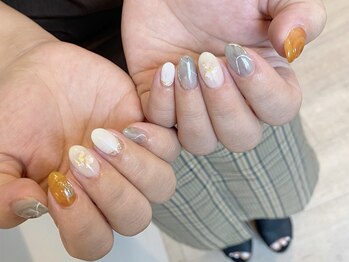 ネイルズ ララ(nails Lala)/夏色ニュアンス。