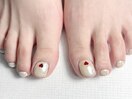 シンプルフットネイル