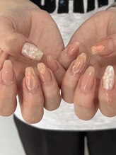 ジュアネイル(jouer nail)/オーロラ　ぷっくりフラワー