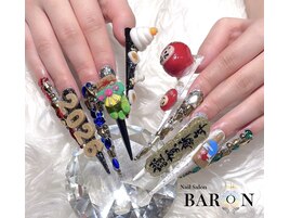 お正月スーパーロングネイル