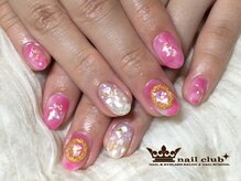 ネイルクラブ(nail club)/春のタイダイシェルアート