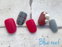 ネイルアンドまつげエクステ ブルーリーフ 四谷三丁目店(Blue Reef)/チェックネイル