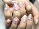 ハートキルティングネイル