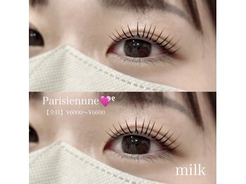 ミルク 希望ヶ丘(milk)の写真/当店人気NO.1の【パリジェンヌラッシュリフト】で目力UP☆理想のお目元に”milk希望ヶ丘”にお任せ下さい♪