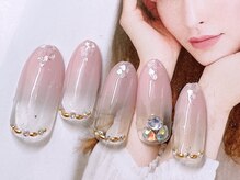 ネイルサロンフォーユー(for u)/キラキラ先端シェル￥７９８０