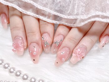 ワンホン チークネイル