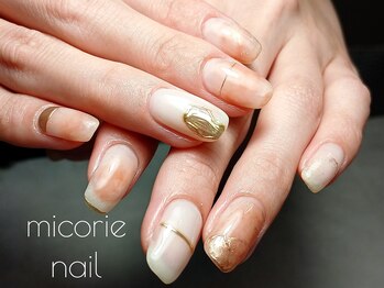 ミコリエネイル(micorie nail)/ふんわりnuanceネイル♪