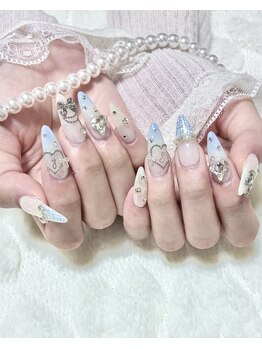 ミニョン(Minyon)/ワンホンデザインネイル♪