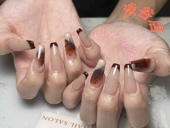 キヒ 渋谷店(Kihi)/ブラウン/カフェラテ/秋ネイル