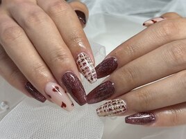 ツイードネイル(^^♪