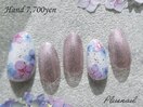 (3449)紫陽花×マグネットネイル