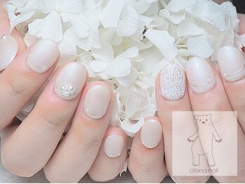 オトナネイル(otona nail)/ブライダルネイルチップ着用画像