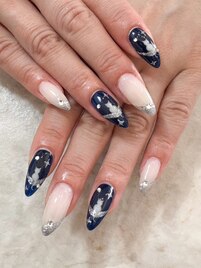 キレカジフレンチアートネイル