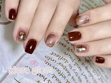 モアグラム 池袋東口店(More Glam)/べっ甲ネイル　ブラウン