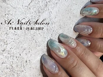 エーネイルサロン プラーカ本店(A-Nail Salon)/ふんわり夏色ネイル