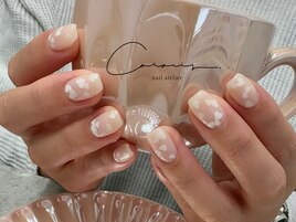 ハートホロネイル/シンプル