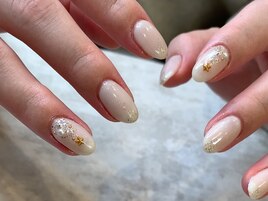 ホワイトクリスマスネイル
