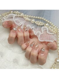 10本長さだしフラッシュネイル