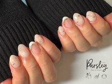 パスリー ネイルアンドケア(Parsley Nail&Care)/フレンチ繊細クリスマスネイル