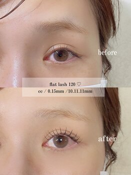 ウォーム(warm)/flat lash 120本