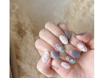 モアニネイル 岡山駅前(Moani Nail)/アート定額デザイン￥8,400