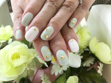 プルミエ ネイル(Premier Nail)/定額☆彡スタッズを加えて