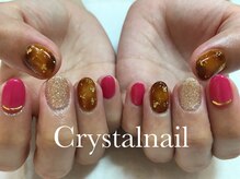 クリスタルネイル ボンベルタ橘店(CRYSTAL NAIL)/べっ甲ネイル