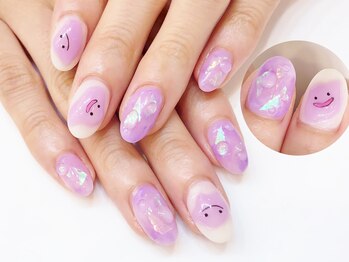 ネイルコレクション ピンク(Nail Collection Pink)/ジェル付放題+キャラ♪メタモン
