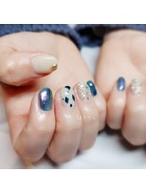 エムネイル(Ｍ)/_ダルメシアンネイル_