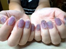 アミュリー ネイル アトリエ(Amury nail atelier)/クリアフレンチ フラッシュラメ