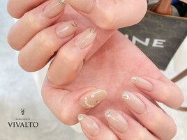 ハート/ワンカラーネイル