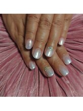 ケーエムネイル(Kmnail)/パールミラーネイル♪6800円