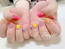 ジーフィンガー 大井町店(G Finger)/カラフルワンカラーネイル♪