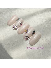 ユウネイル(YOU由NAIL)/今っぽY2K☆大粒ストーンネイル