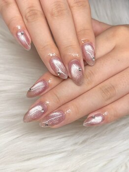 タムタムネイル 本厚木(Tam Tam Nail)/マグネット+ストーン+アート
