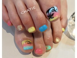 トロピカルフットネイル☆